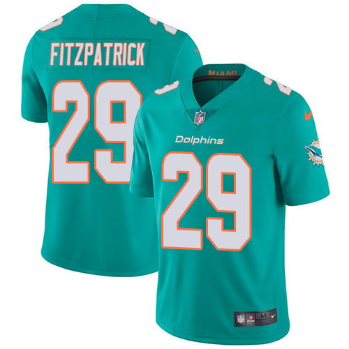 Nike Miami Dolphins #29 Minkah Fitzpatrick Aqua Green Team Color Men Stitched NFL Vapor Untouchable Limited Jersey